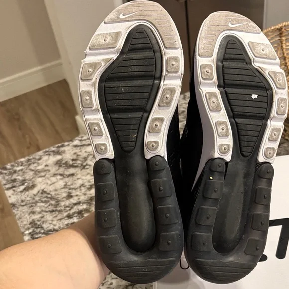 Nike Air Max 270 Black and White Sneakers - Picture 5 of 6